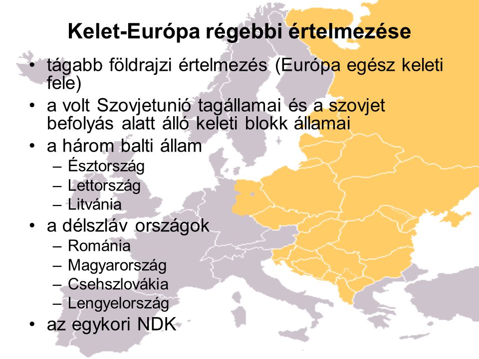 Kelet-Európa régebbi értelmezése