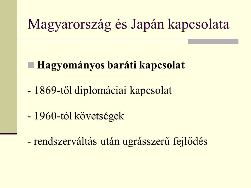 Magyarország és Japán kapcsolata