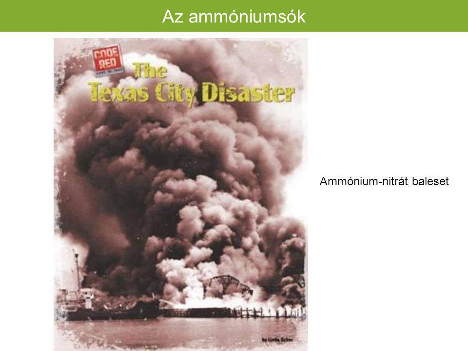 Az ammóniumsók Ammónium-nitrát baleset 66