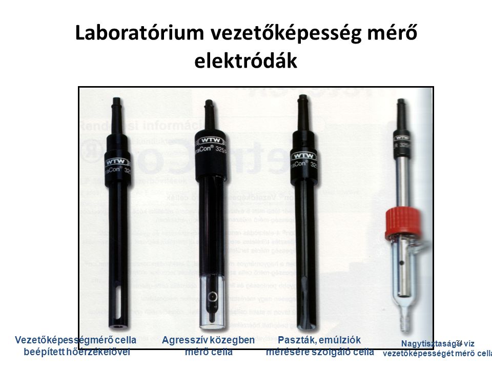 Laboratórium vezetőképesség mérő elektródák