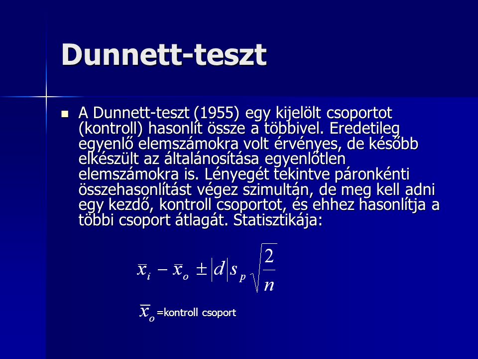 Dunnett-teszt