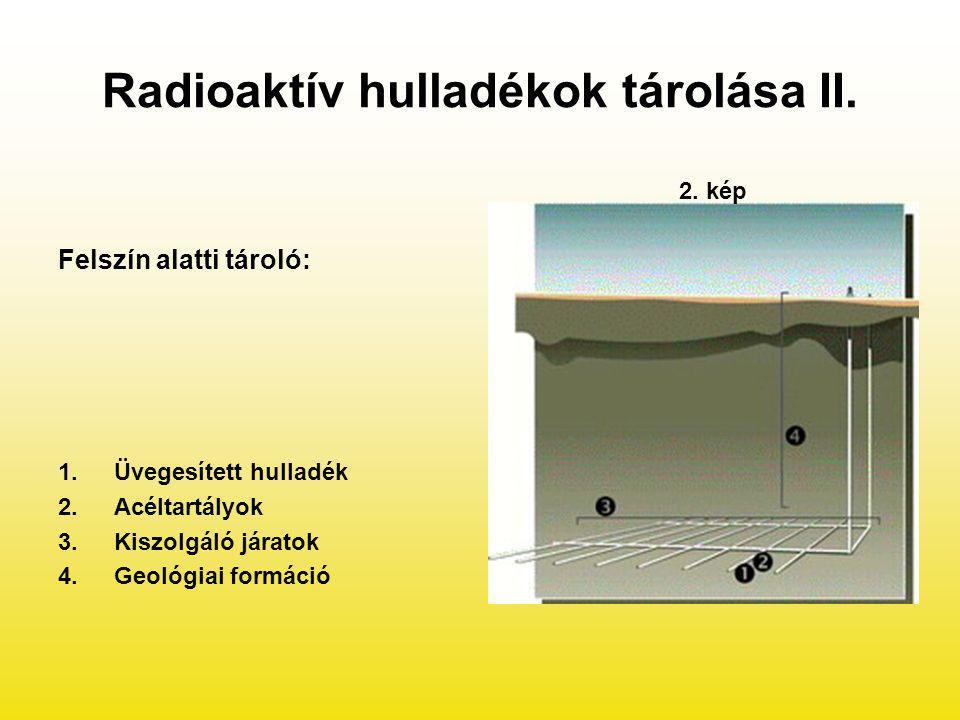 Radioaktív hulladékok tárolása II.
