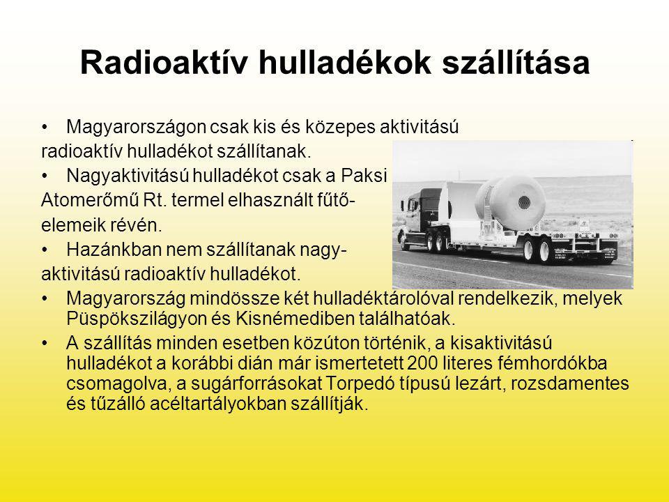 Radioaktív hulladékok szállítása