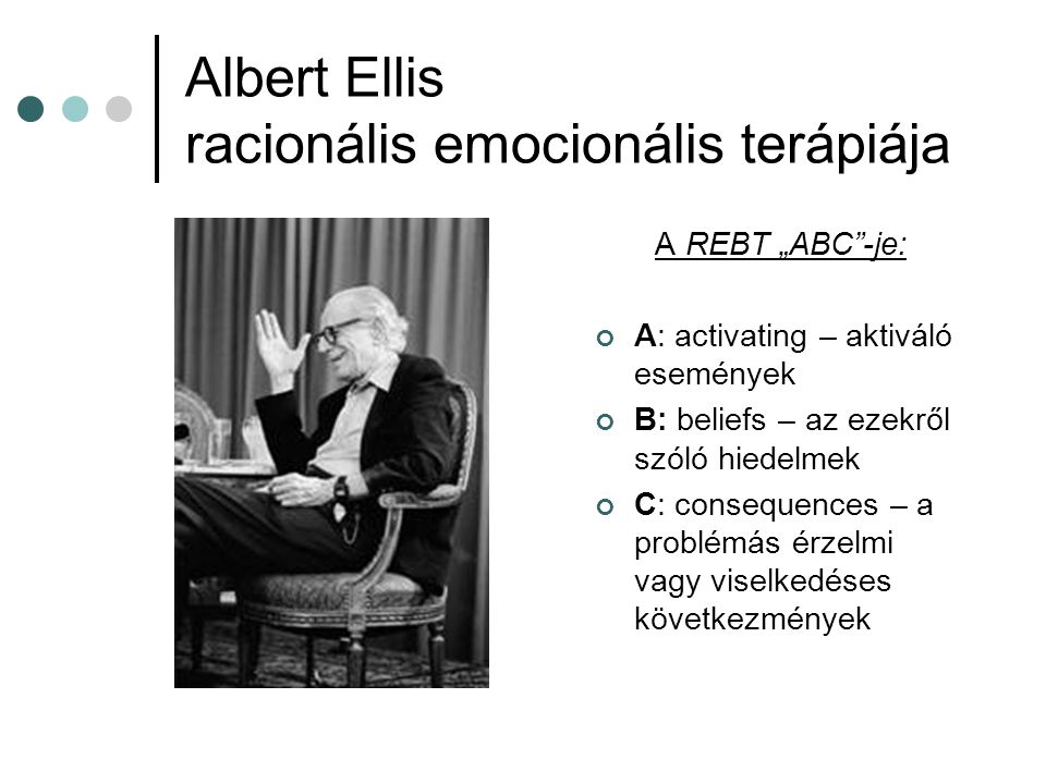 Albert Ellis racionális emocionális terápiája
