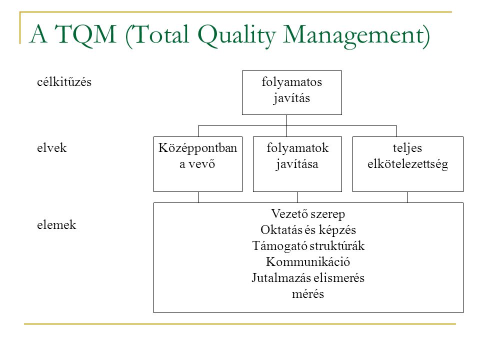 A TQM (Total Quality Management)
