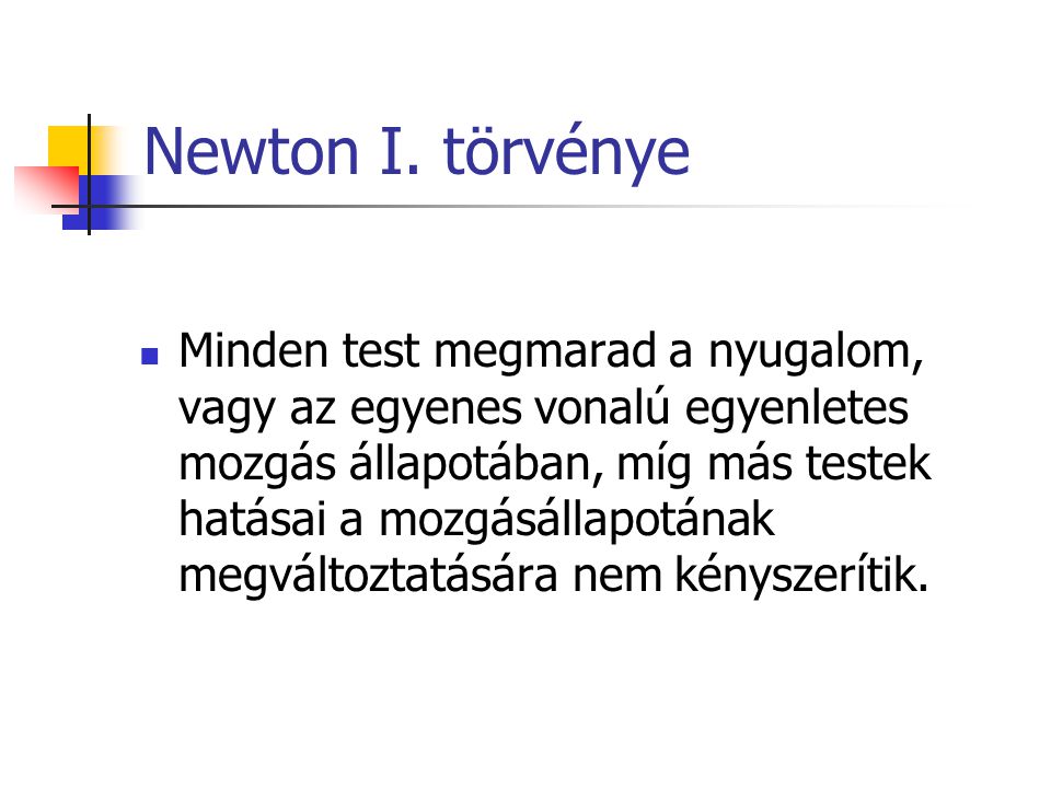 Newton I. törvénye