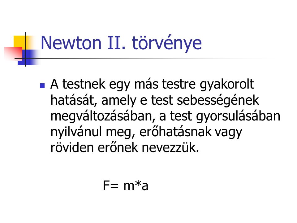 Newton II. törvénye