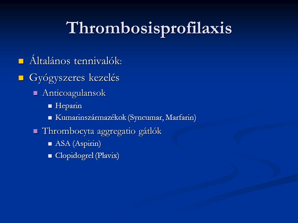 Thrombosisprofilaxis