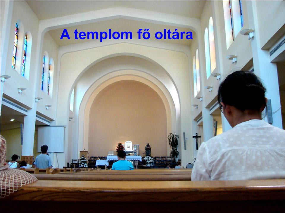 A templom fő oltára
