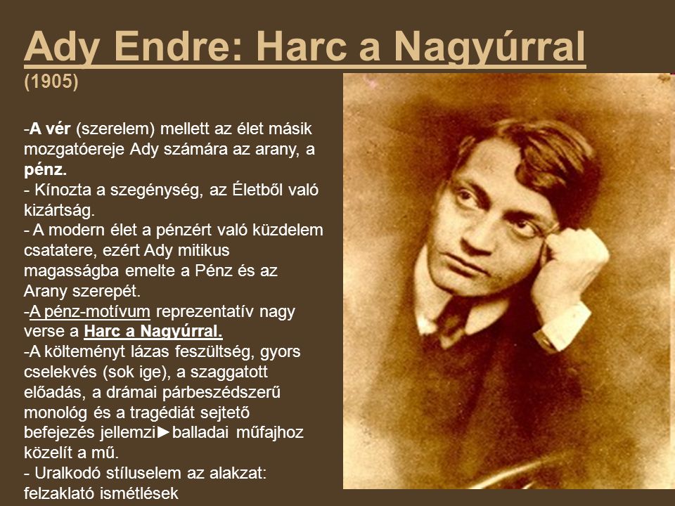 Ady Endre: Harc a Nagyúrral (1905)