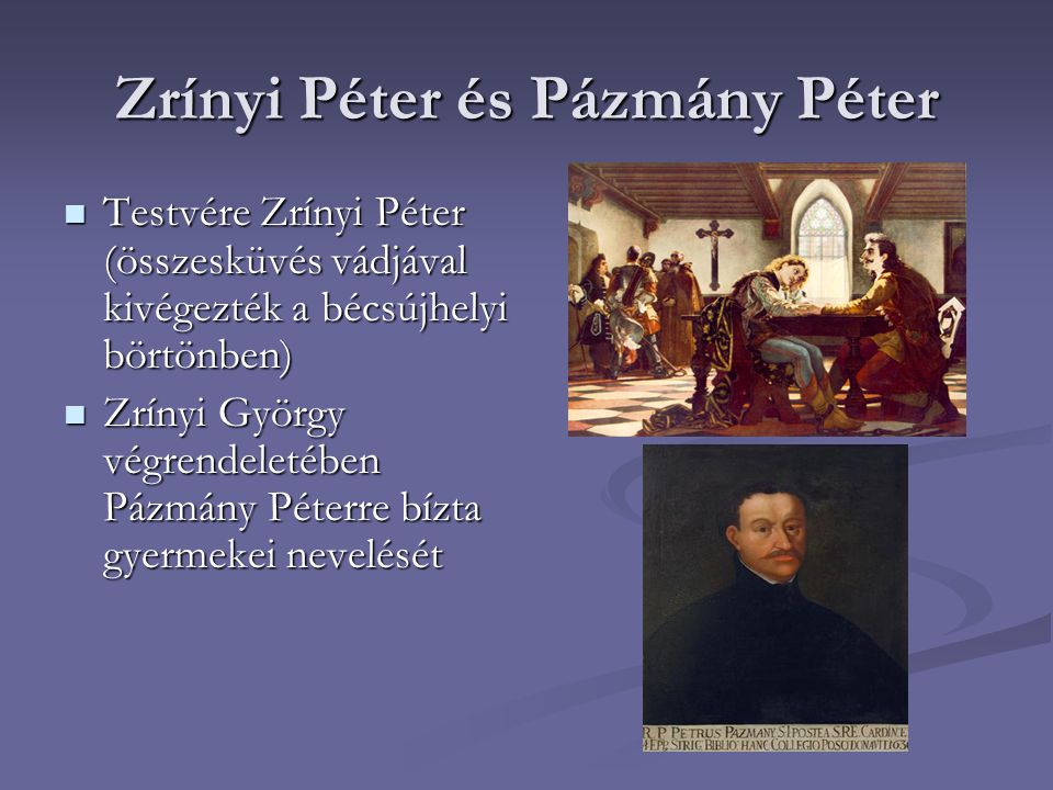 Zrínyi Péter és Pázmány Péter