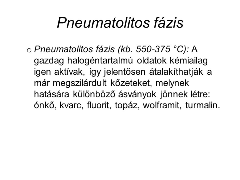 Pneumatolitos fázis