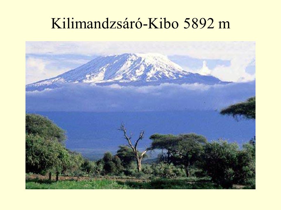 Kilimandzsáró-Kibo 5892 m