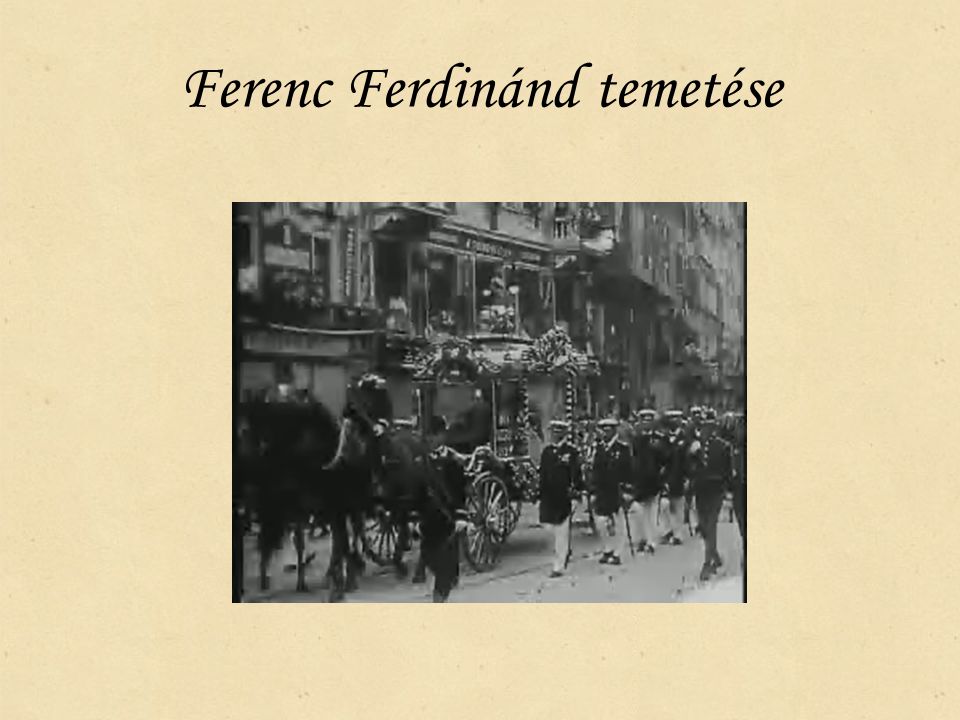 Ferenc Ferdinánd temetése