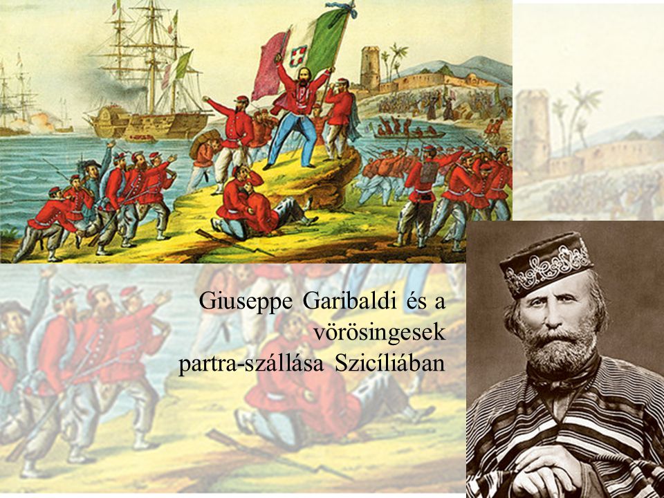 Giuseppe Garibaldi és a vörösingesek