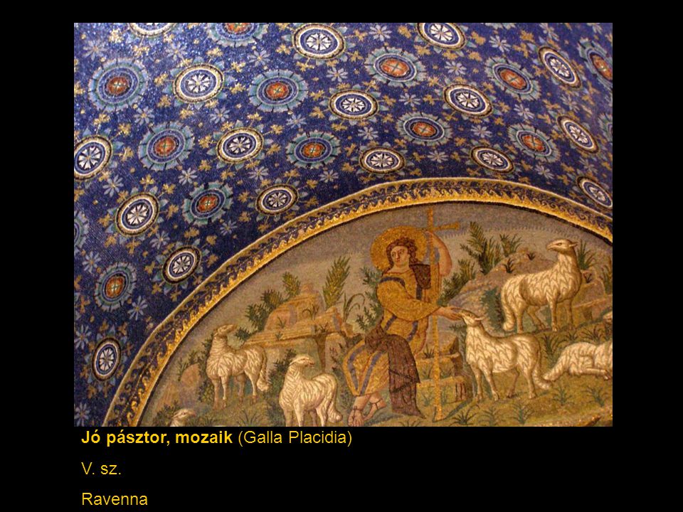 Jó pásztor, mozaik (Galla Placidia)