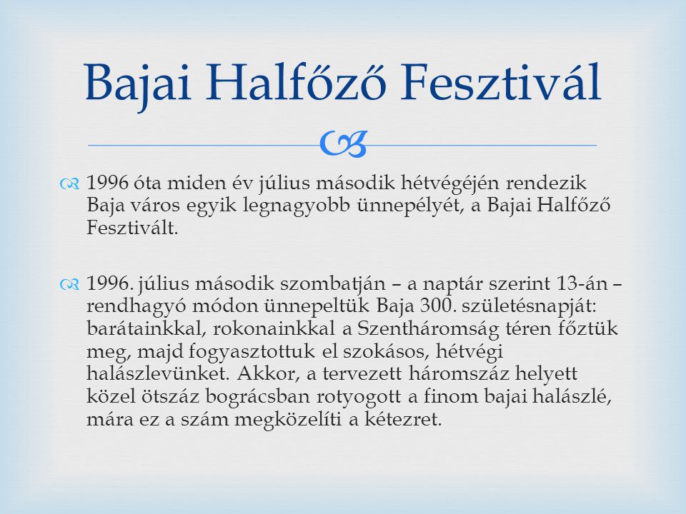 Bajai Halfőző Fesztivál