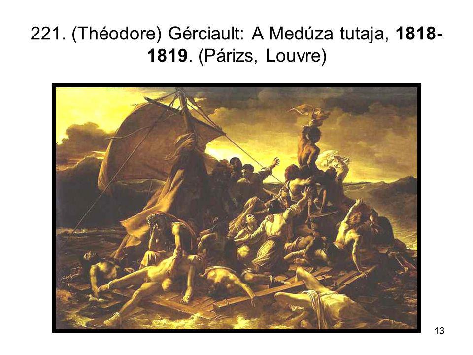 221. (Théodore) Gérciault: A Medúza tutaja, (Párizs, Louvre)