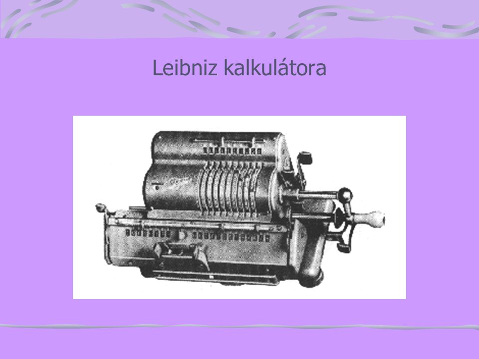 Leibniz kalkulátora