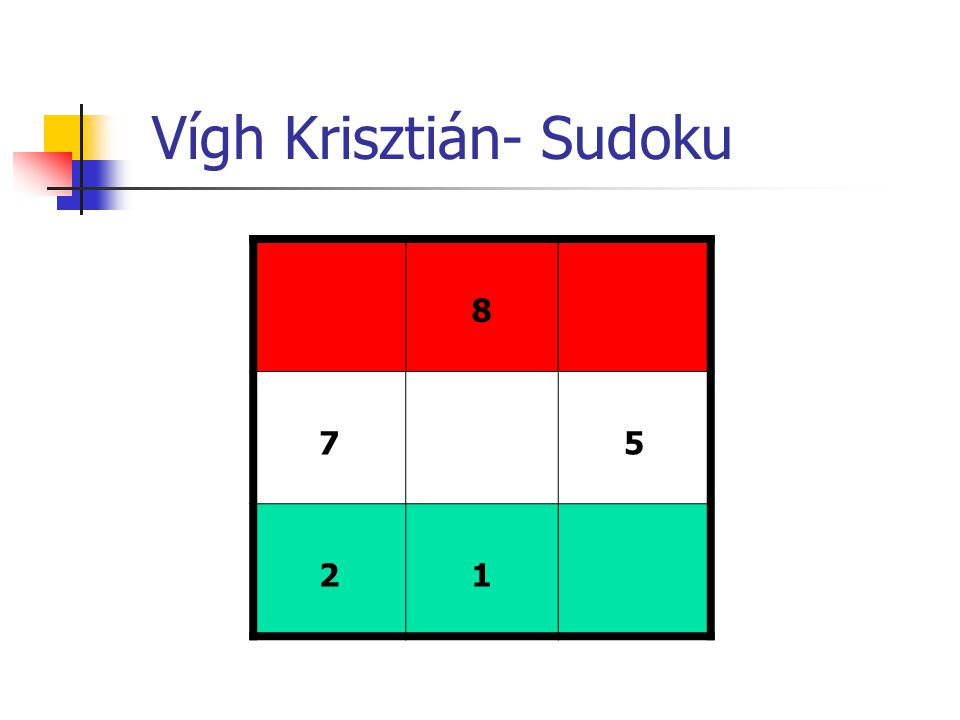 Vígh Krisztián- Sudoku