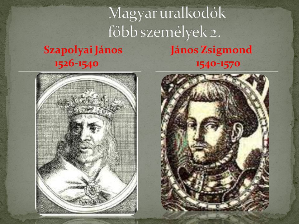 Magyar uralkodók főbb személyek 2.