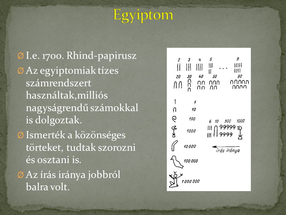 Egyiptom I.e Rhind-papirusz