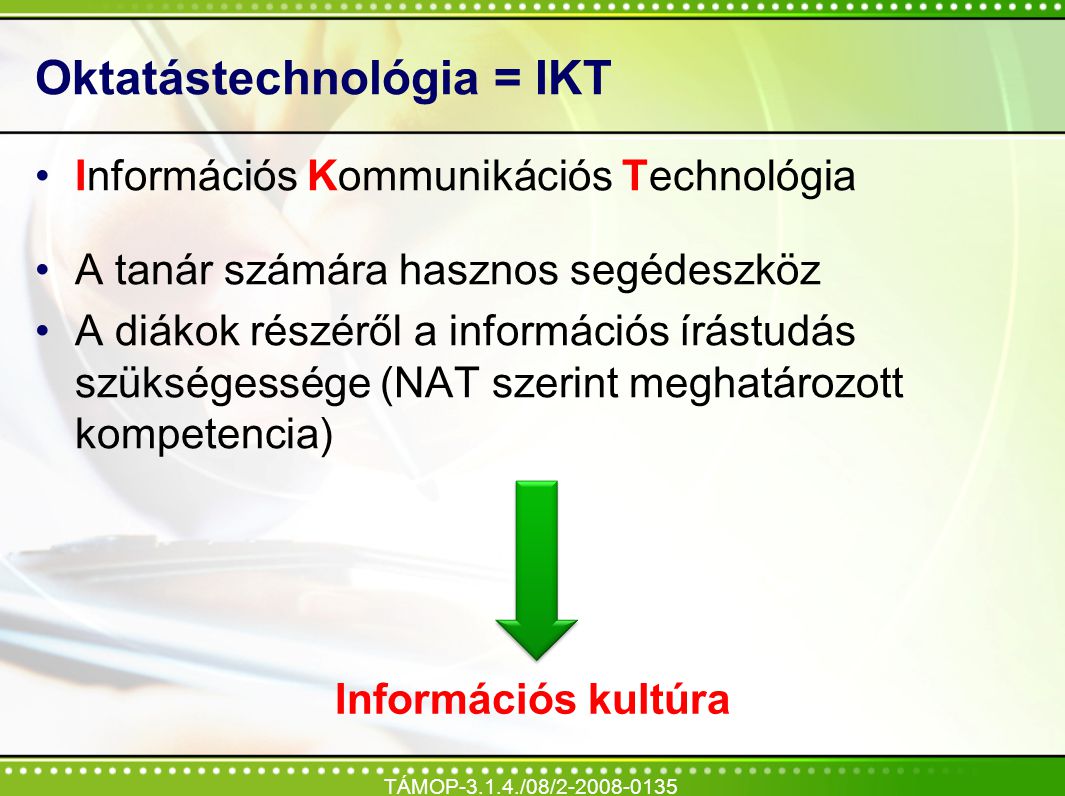 Oktatástechnológia = IKT
