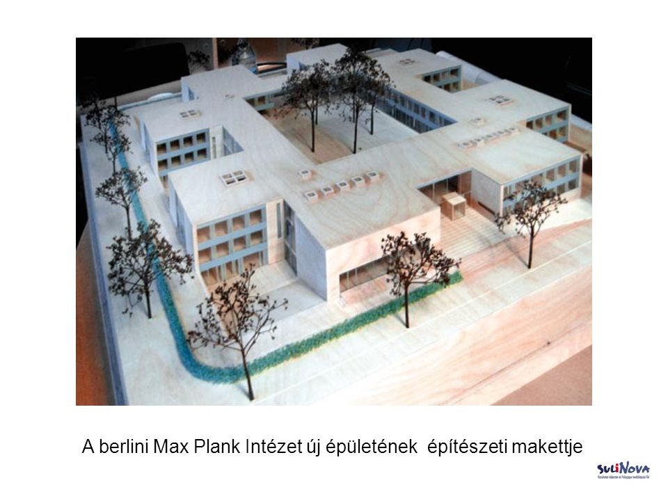 A berlini Max Plank Intézet új épületének építészeti makettje