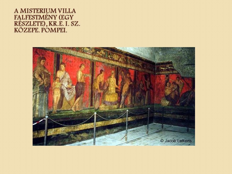 A Misterium villa falfestmény (egy részlete), Kr. e. I. sz. közepe