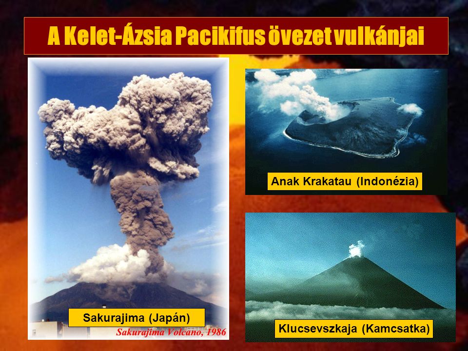 A Kelet-Ázsia Pacikifus övezet vulkánjai