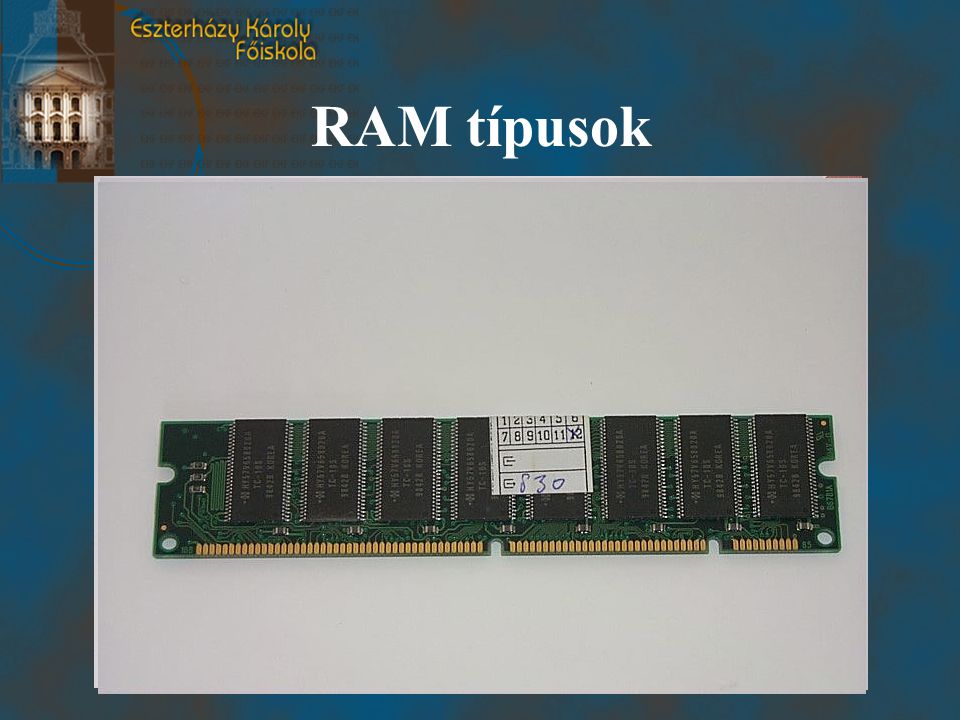 RAM típusok