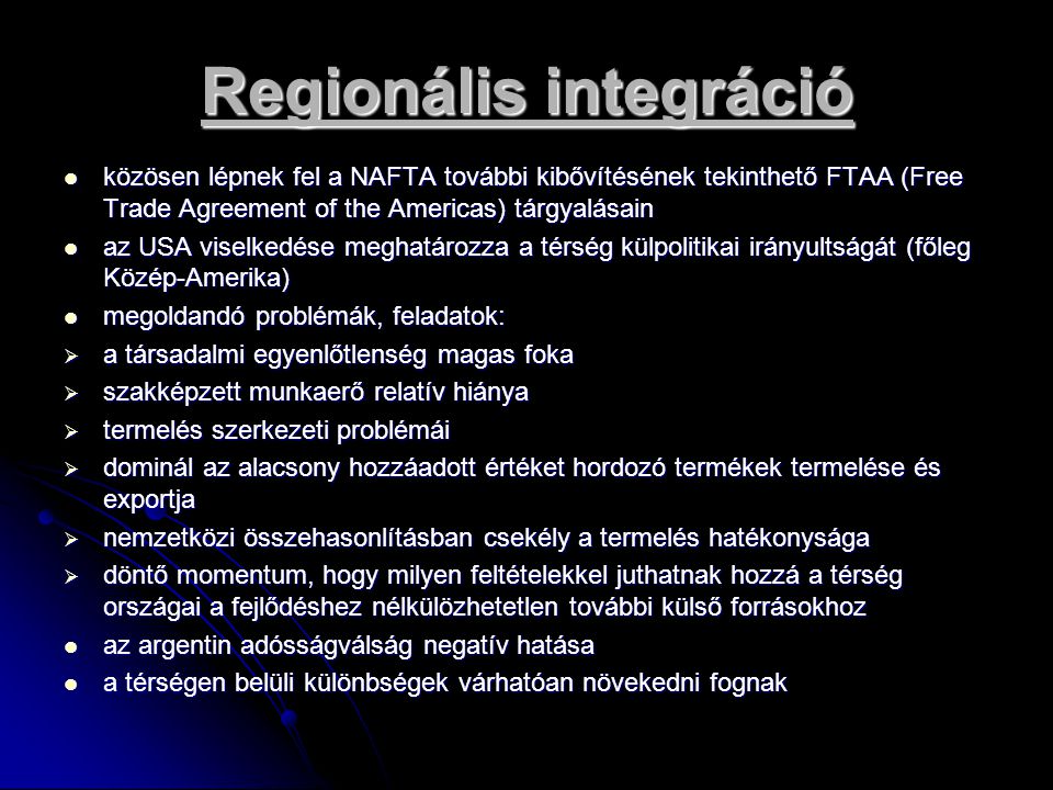 Regionális integráció