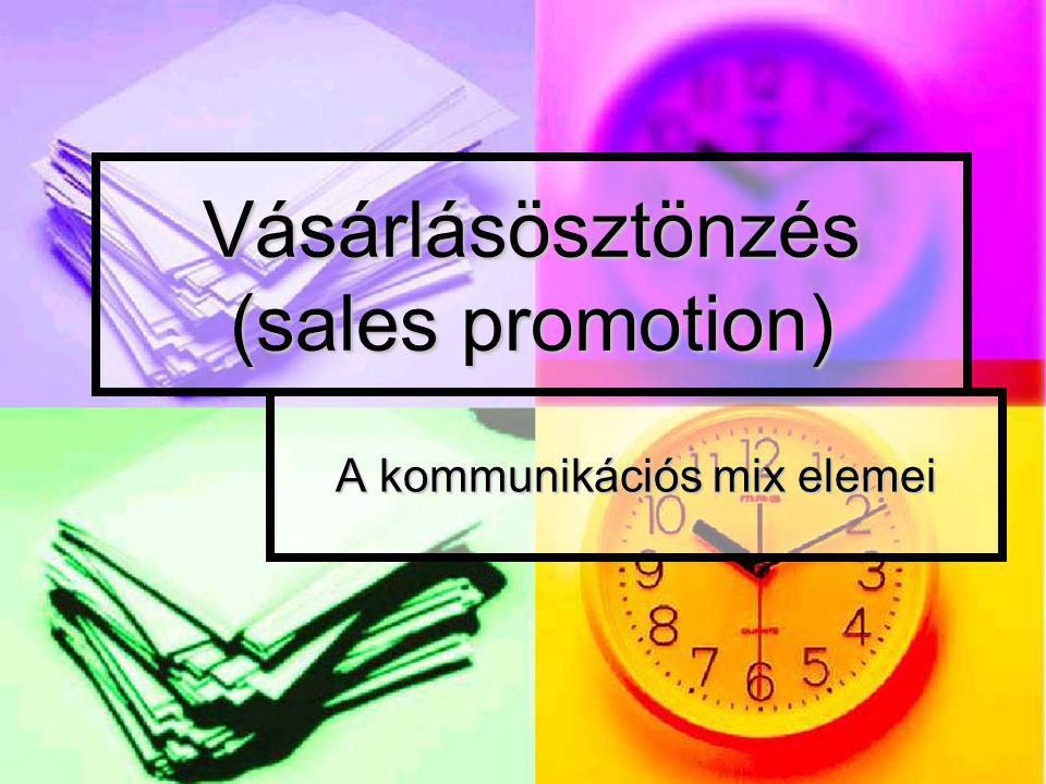 Vásárlásösztönzés (sales promotion)