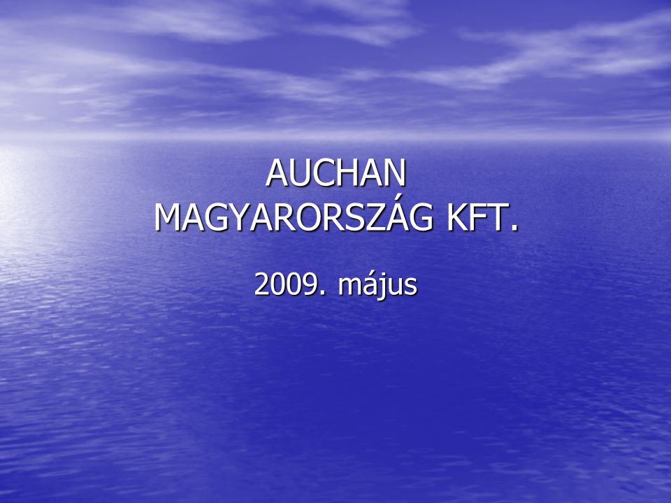 AUCHAN MAGYARORSZÁG KFT.