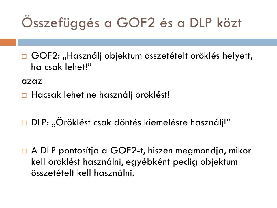 Összefüggés a GOF2 és a DLP közt