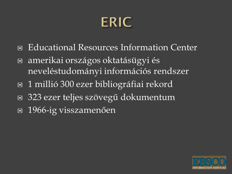 ERIC Educational Resources Information Center