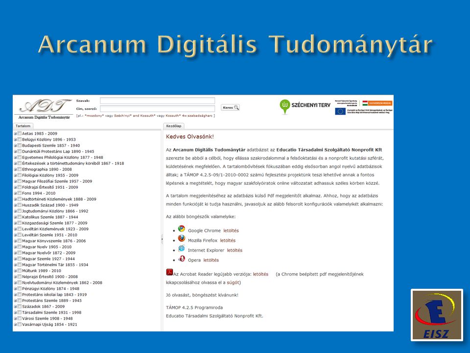 Arcanum Digitális Tudománytár