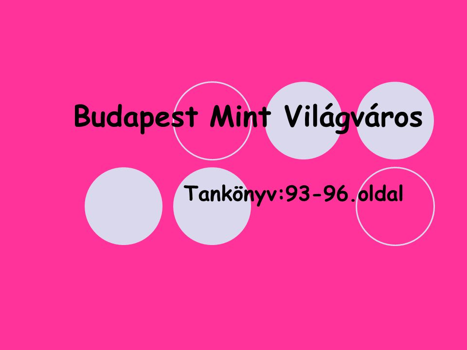Budapest Mint Világváros