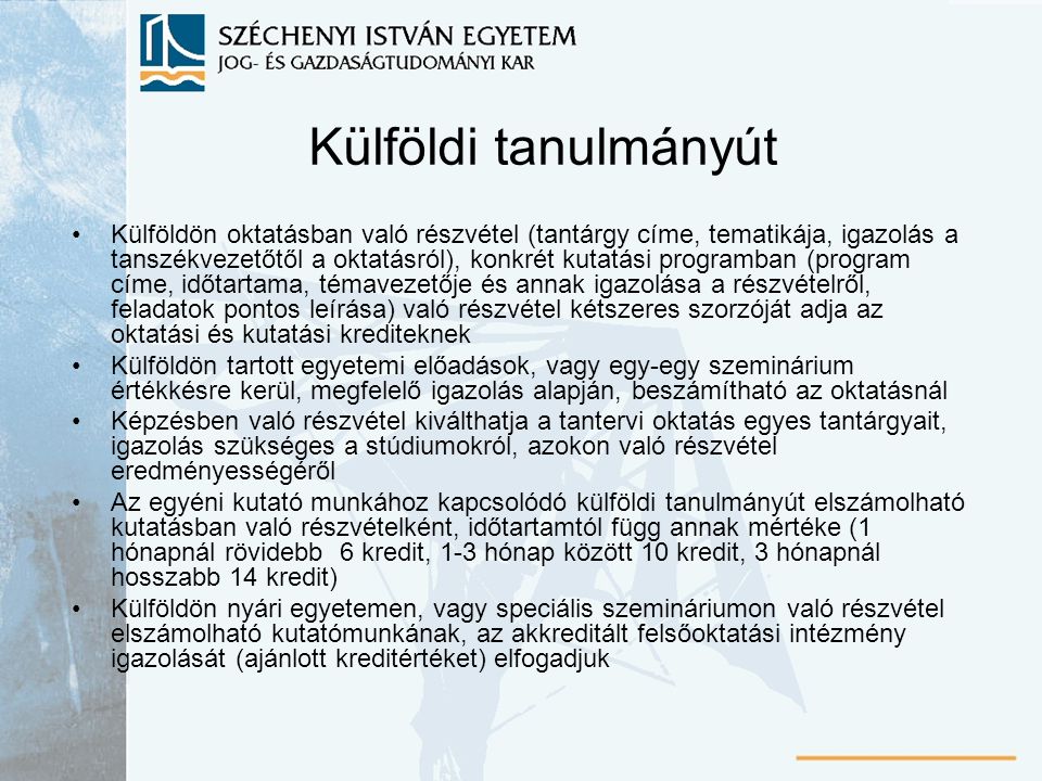 Széchenyi István Egyetem - Ppt Letölteni