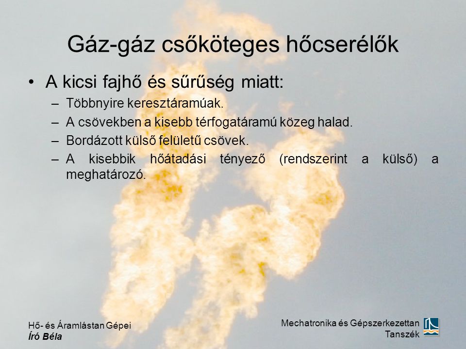 Gáz-gáz csőköteges hőcserélők