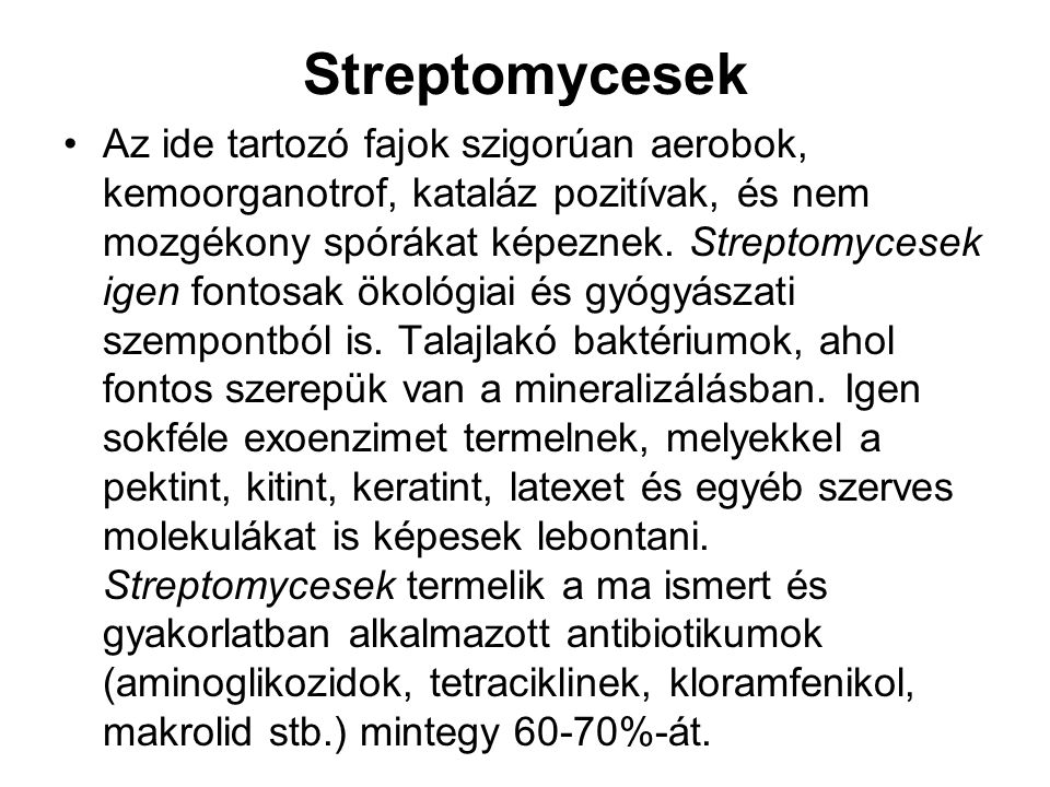 Streptomycesek
