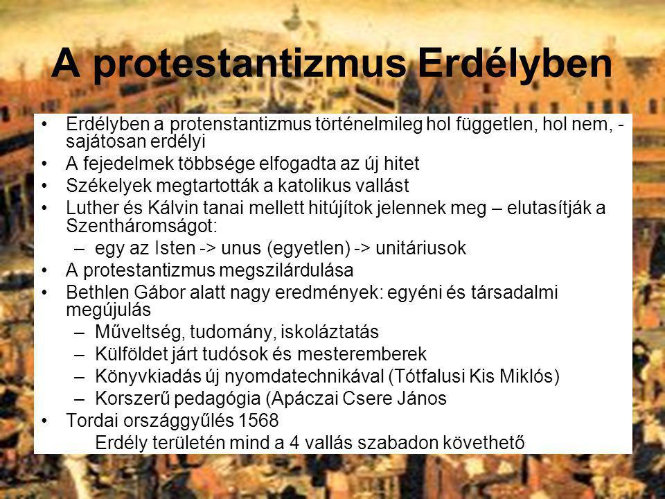 A protestantizmus Erdélyben