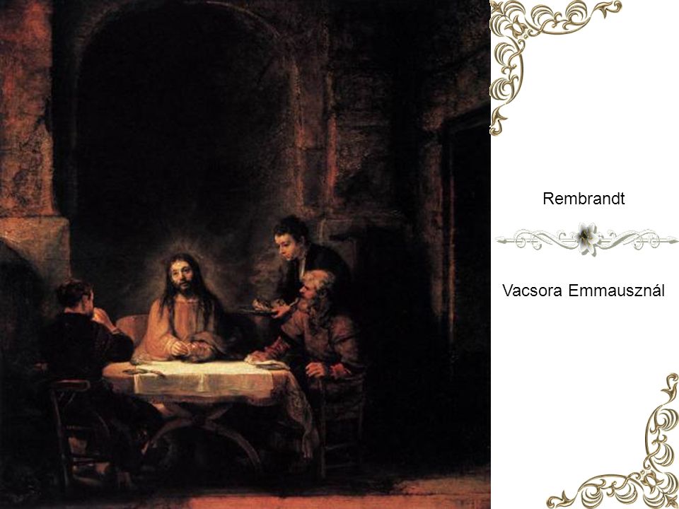 Rembrandt Vacsora Emmausznál