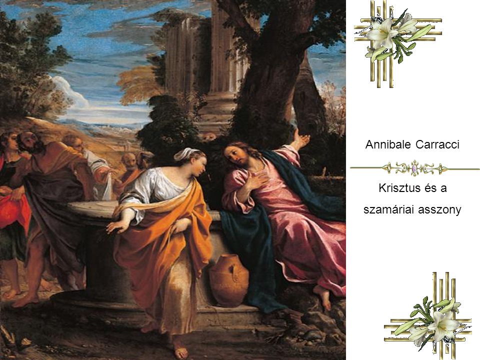 Annibale Carracci Krisztus és a szamáriai asszony