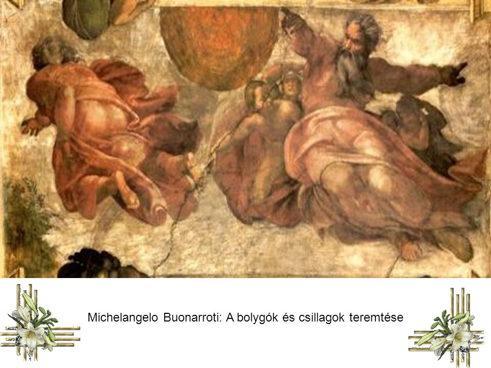 Michelangelo Buonarroti: A bolygók és csillagok teremtése
