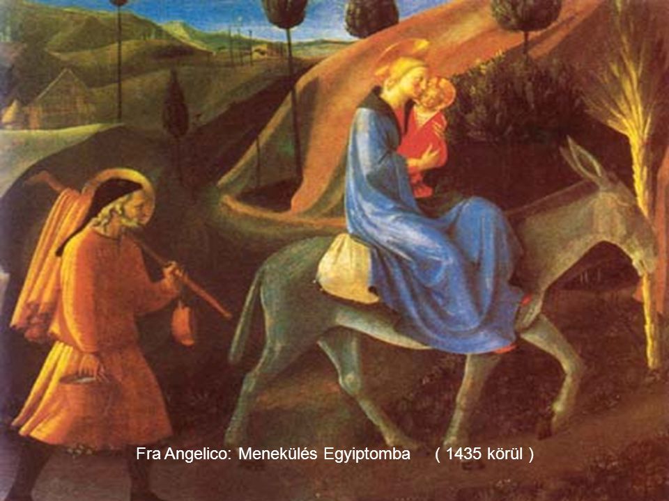 Fra Angelico: Menekülés Egyiptomba ( 1435 körül )