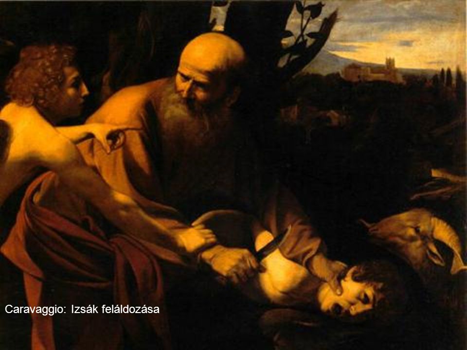 Caravaggio: Izsák feláldozása