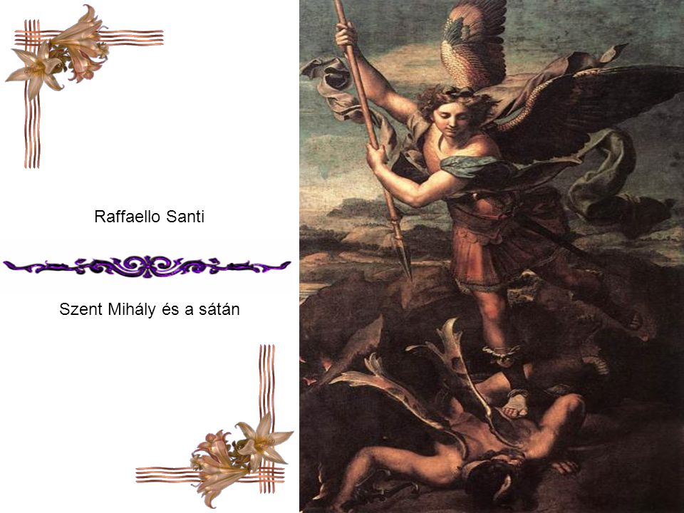 Raffaello Santi Szent Mihály és a sátán