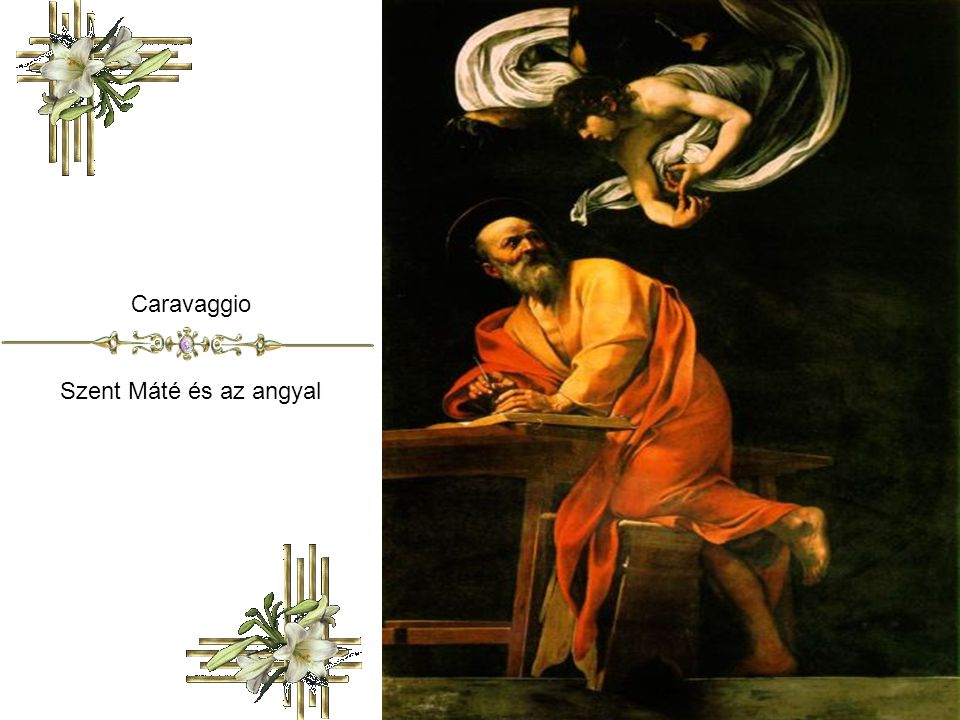 Caravaggio Szent Máté és az angyal