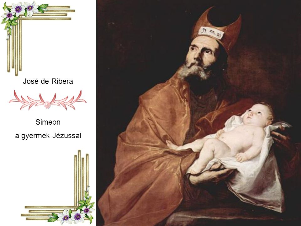 José de Ribera Simeon a gyermek Jézussal